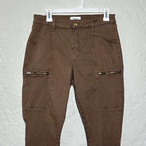 Pistola Hannah Cargo Skinny Pants in brown SZ 29 - Picture 2 of 8
